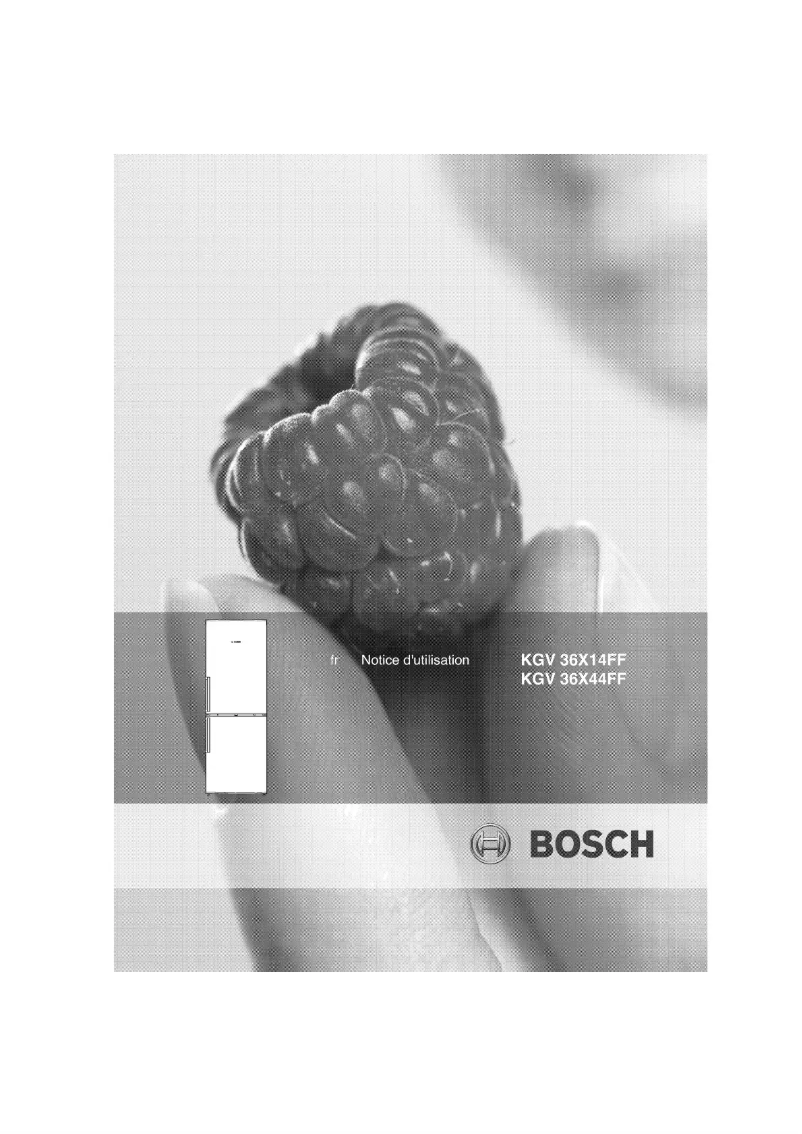 Page n°1 - Manuel utilisateur Bosch KGV36X14FF