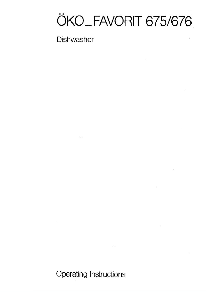 Page 1 de la notice Manuel utilisateur AEG Favorit 675 w Aus