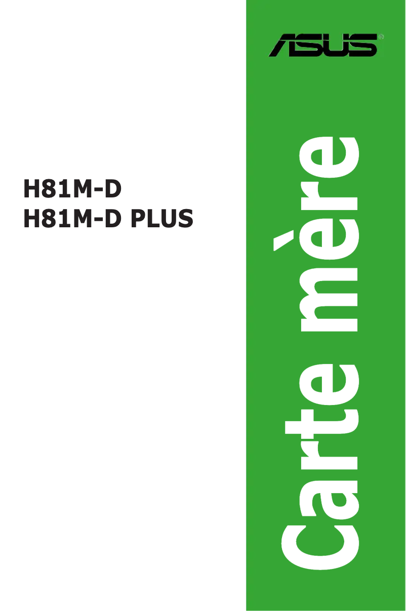 Image de la première page du manuel de l'appareil H81M-D