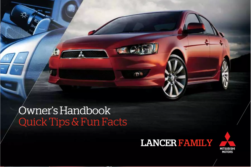 Image de la première page du manuel de l'appareil Lancer (2011)