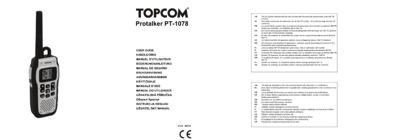 Page 1 de la notice Manuel utilisateur Topcom Protalker PT-1078