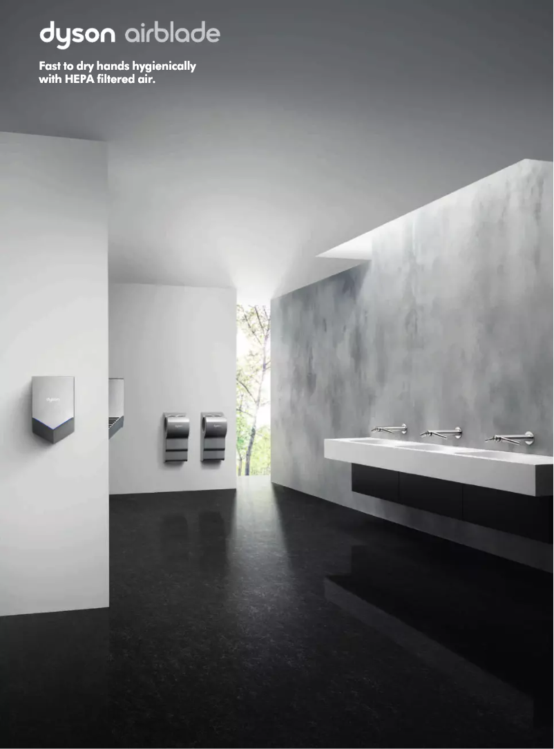 Page n°1 - Brochure Dyson Airblade AB14