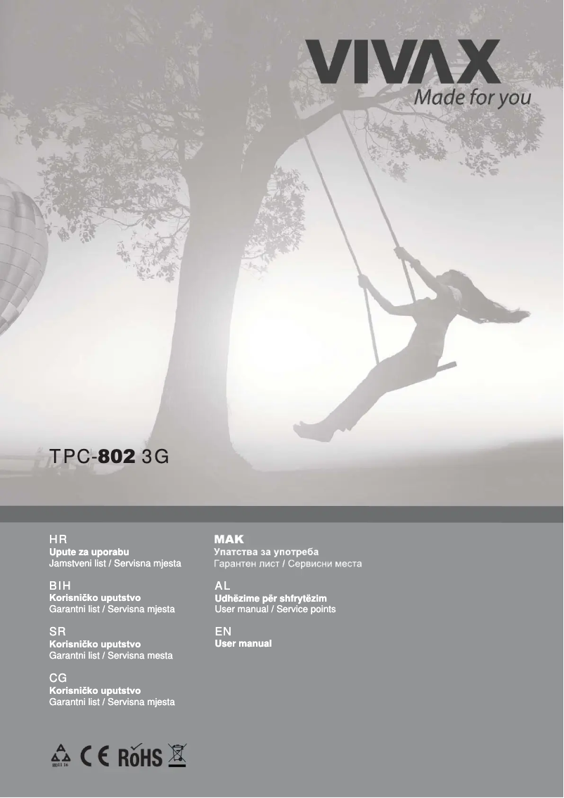 Image de la première page du manuel de l'appareil TPC-802 3G