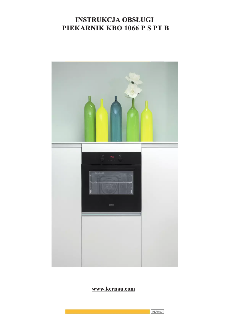 Page 1 de la notice Manuel utilisateur Kernau KBO 1066 P S PT B