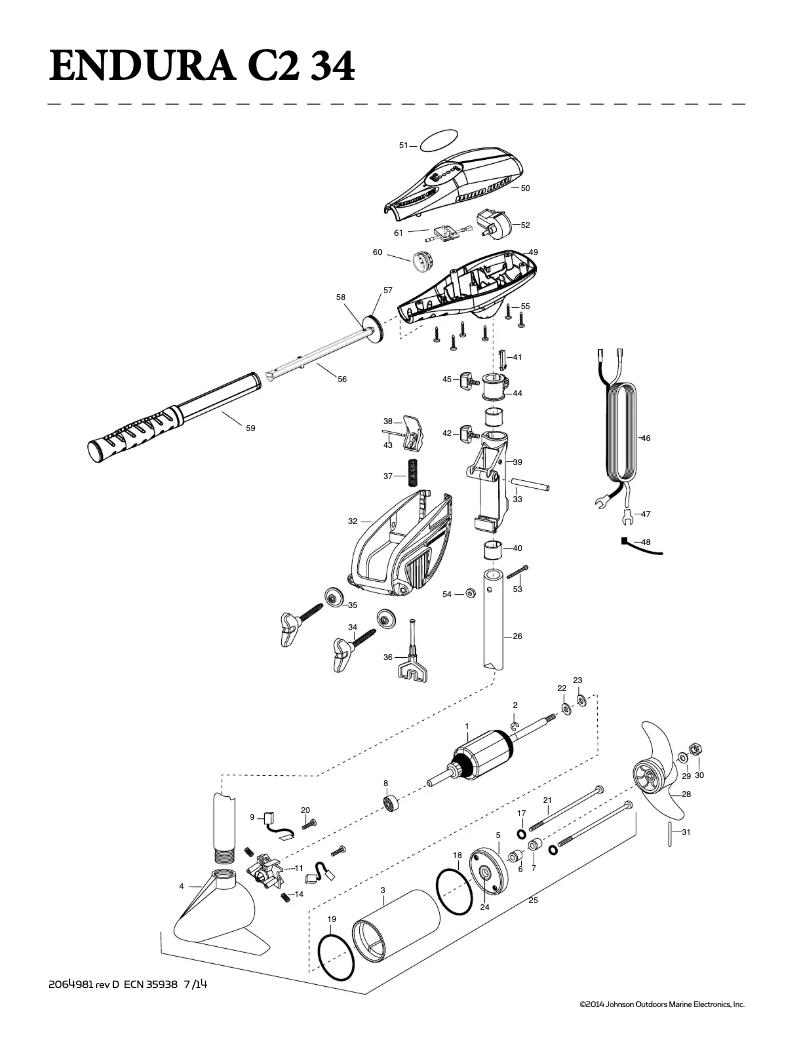 Page 1 de la notice Manuel utilisateur Minn Kota Endura 34