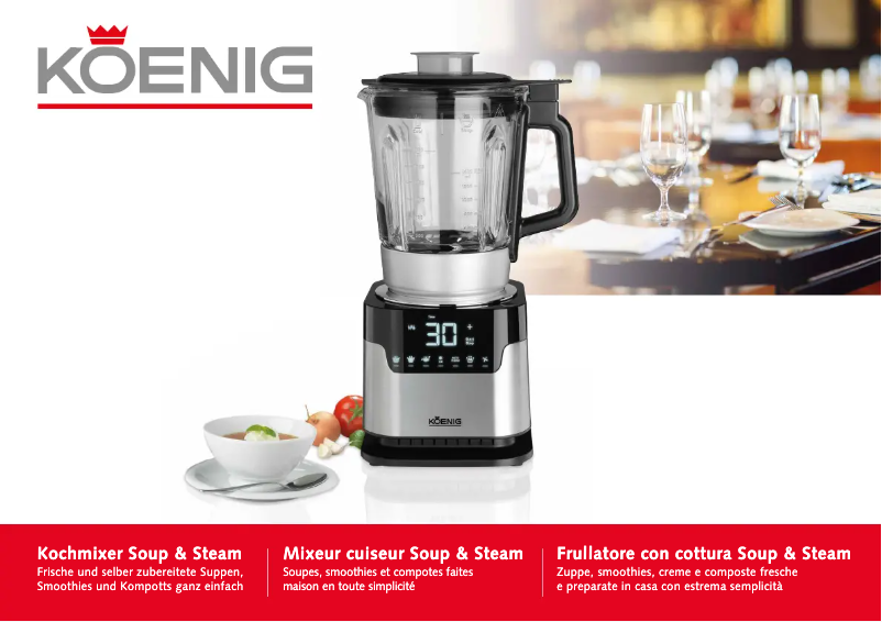 Image de la première page du manuel de l'appareil B00135