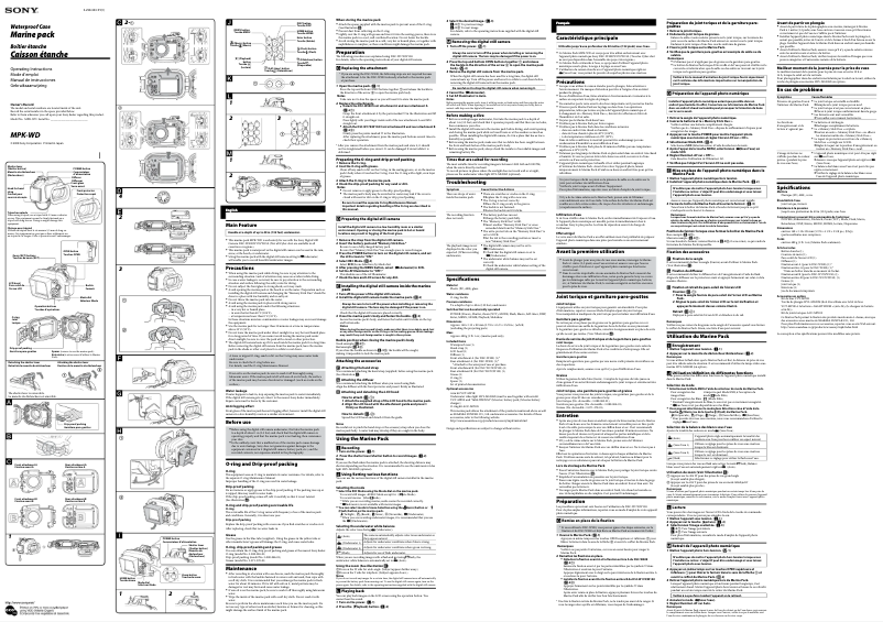 Page n°1 - Manuel utilisateur Sony MPK-WD
