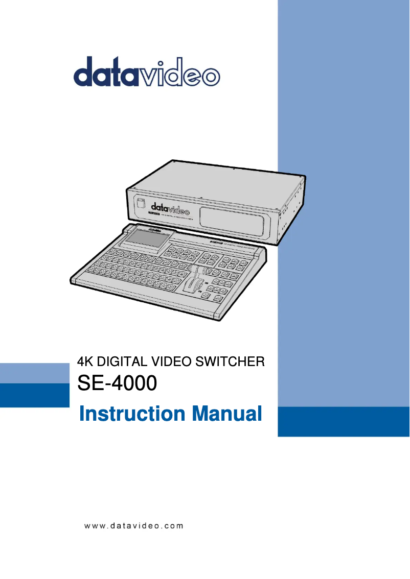 Image de la première page du manuel de l'appareil SE-4000
