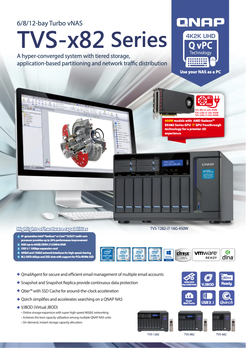 Page n°1 - Fiche technique QNAP TVS-882