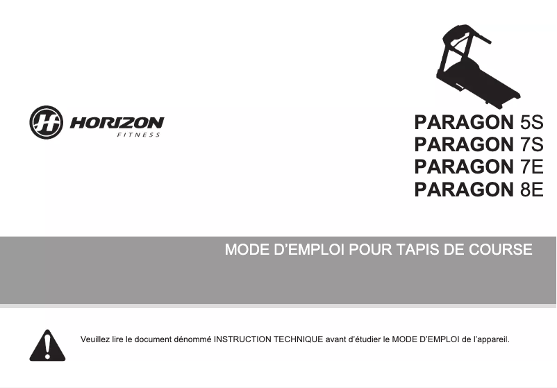 Imagen de la primera página del manual del dispositivo Paragon 7E