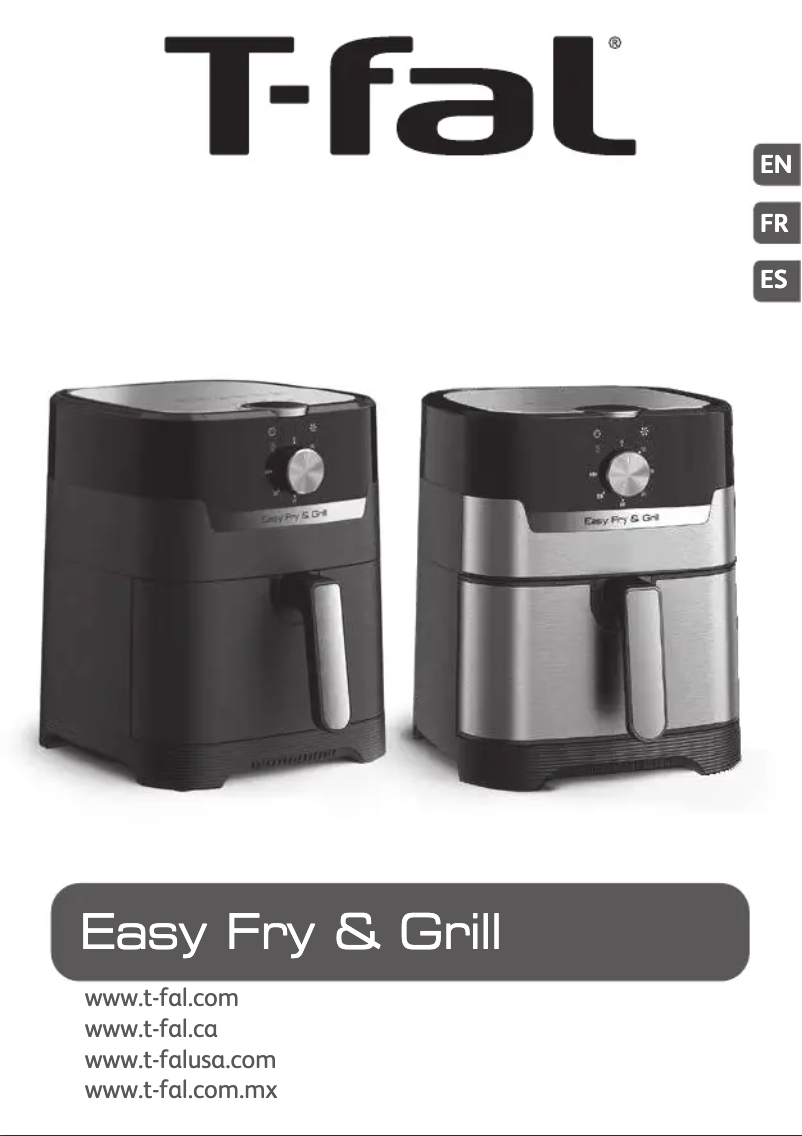 Image de la première page du manuel de l'appareil Easy Fry & Grill EY501D