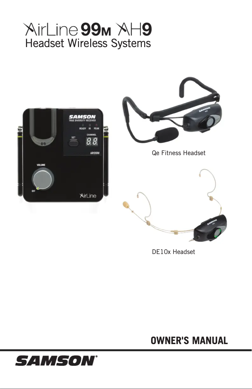 Page 1 de la notice Manuel utilisateur Samson AirLine 99m AH9