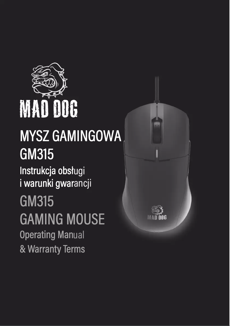 Page 1 de la notice Manuel utilisateur Mad Dog GH950