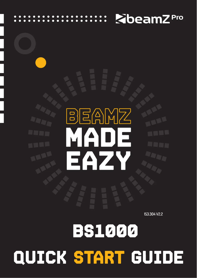 Page n°1 - Guide de démarrage rapide BeamZ BS1000