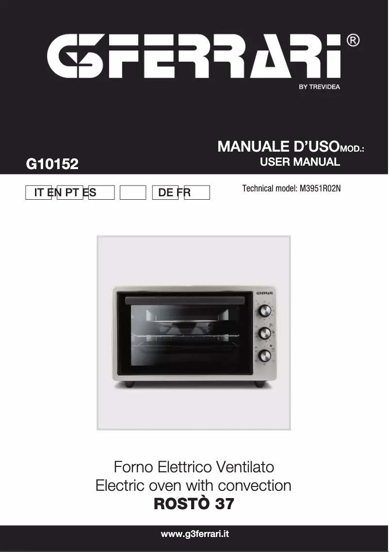 Image de la première page du manuel de l'appareil Rostò 37 G10152