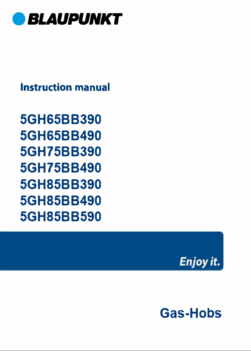 Imagen de la primera página del manual del dispositivo 5GH75BB390