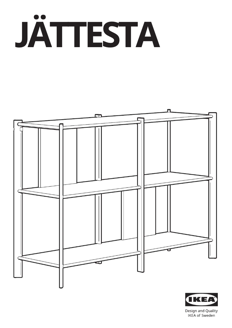 Página 1 del manual Manual de usuario Ikea JÄTTESTA 005.219.05