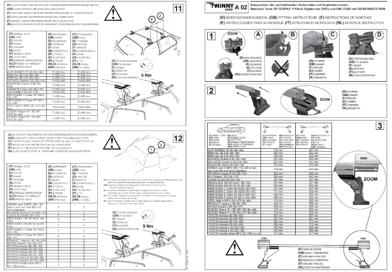 Page 1 of the manual User Manual Twinny Load A 02