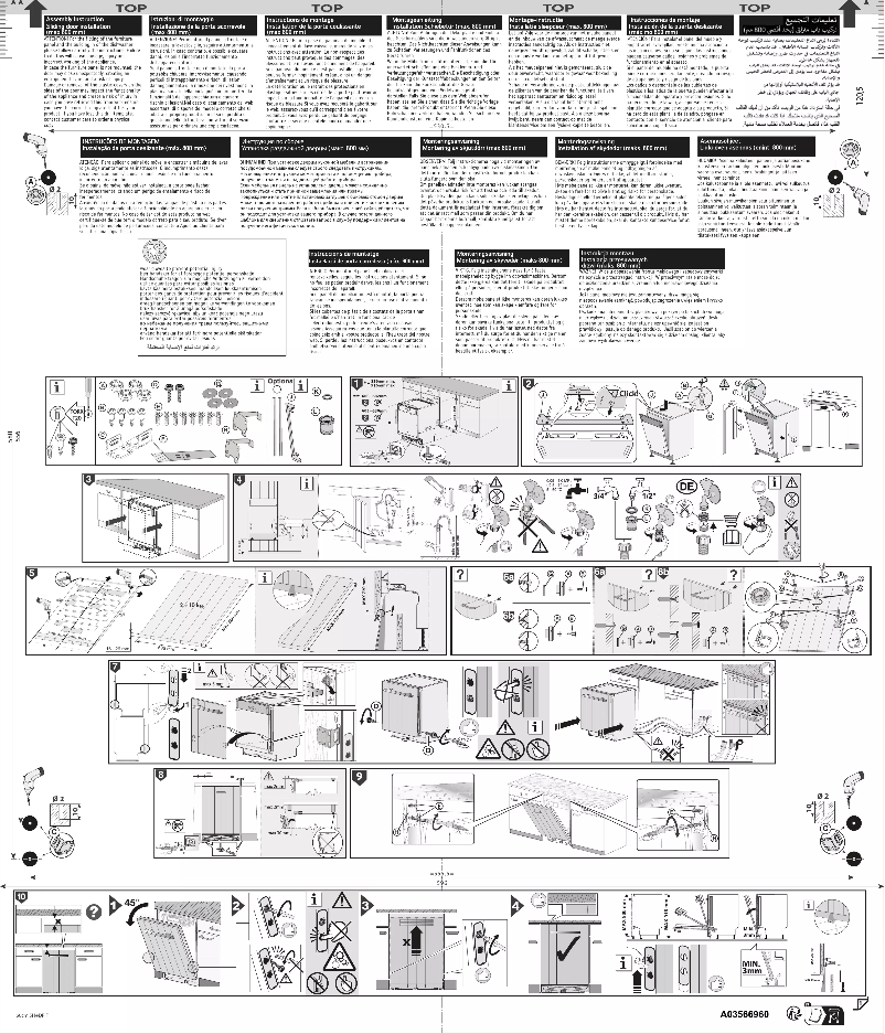 Page n°1 - Guide d'installation Electrolux EEM48330L