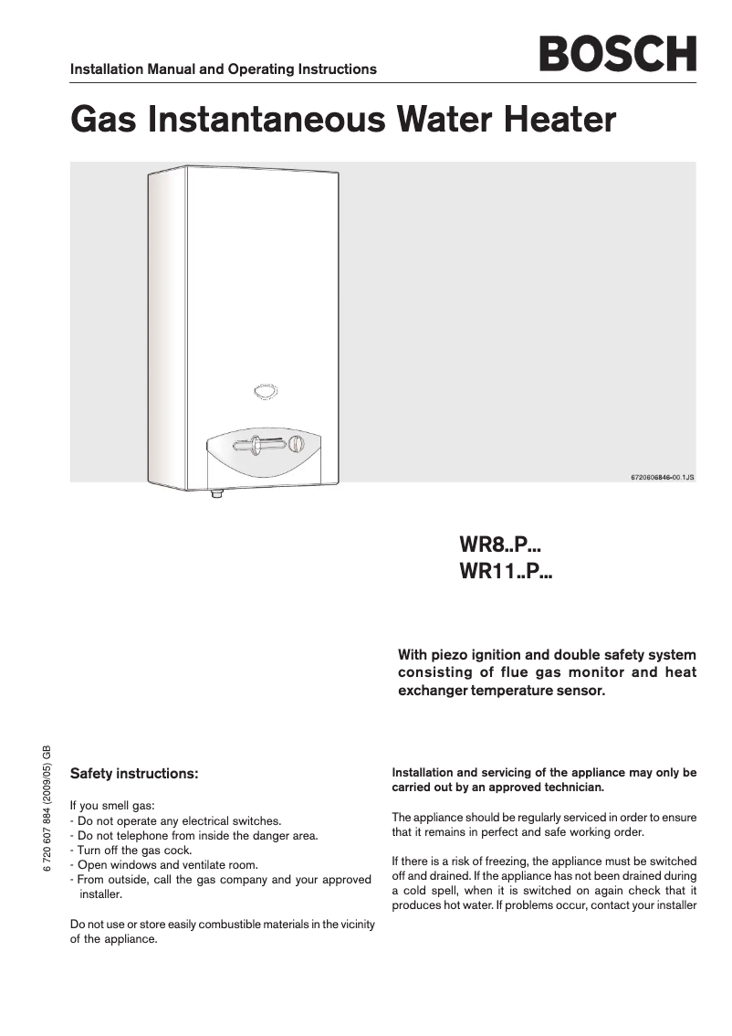 Página 1 del manual Manual de usuario Bosch WR8..P...