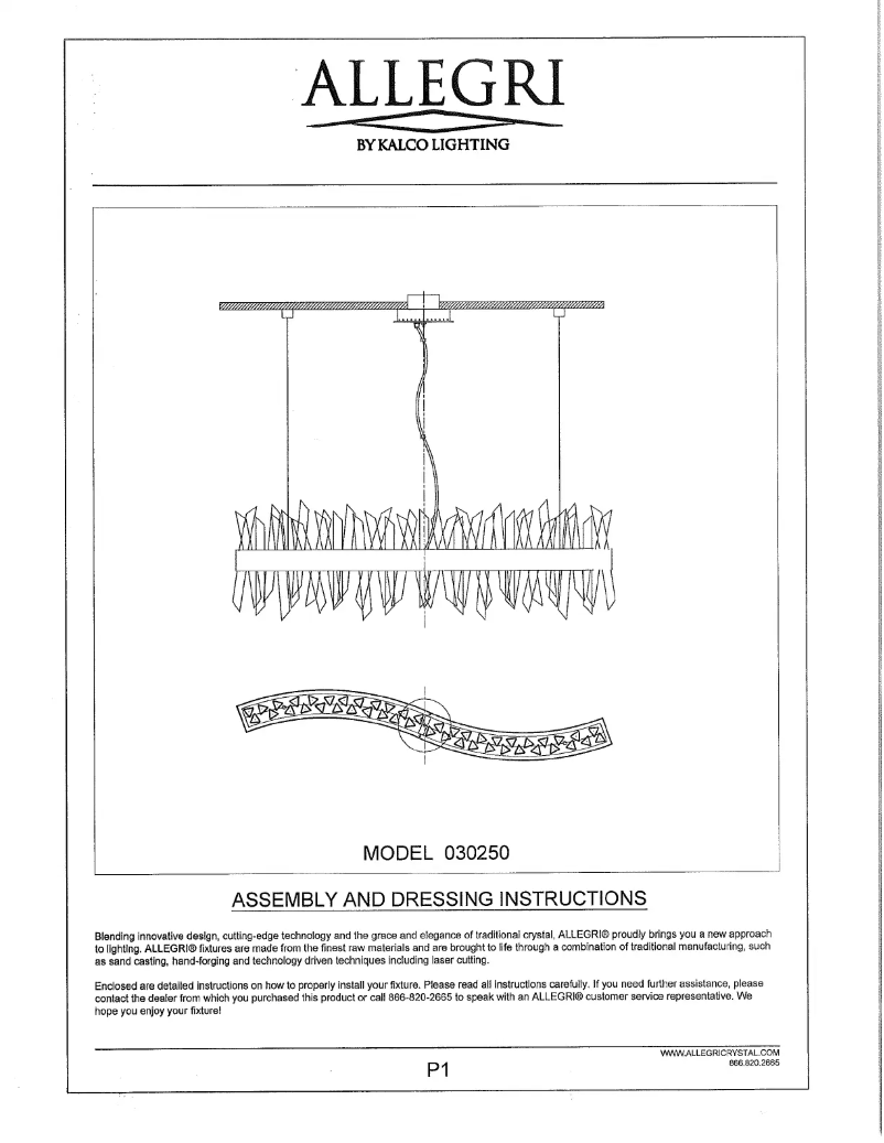 Page n°1 - Manuel utilisateur Allegri Glacier 030250-038
