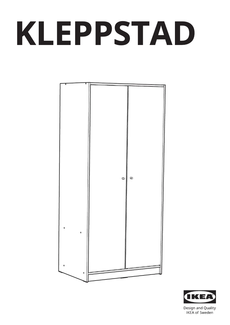 Imagen de la primera página del manual del dispositivo KLEPPSTAD 905.868.03