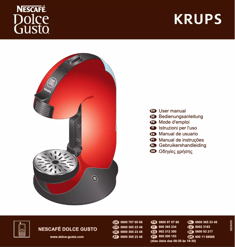 Image de la première page du manuel de l'appareil Nescafé Dolce Gusto Fontana