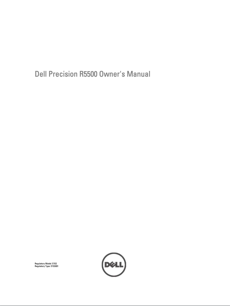 Page 1 de la notice Manuel utilisateur Dell Precision R5500