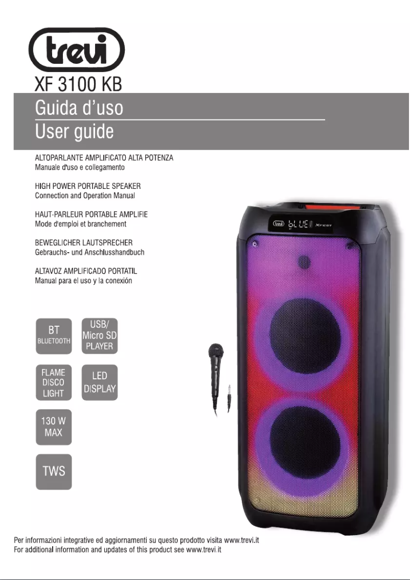 Page n°1 - Manuel utilisateur Trevi KF 3100 KB