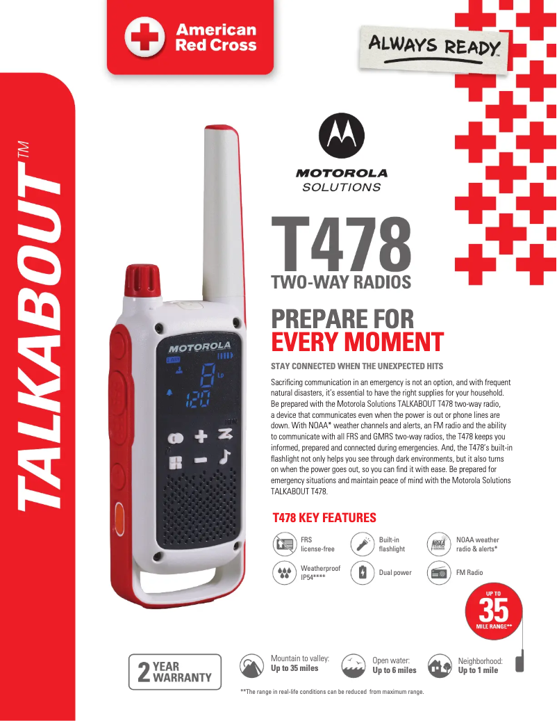 Image de la première page du manuel de l'appareil Talkabout T478