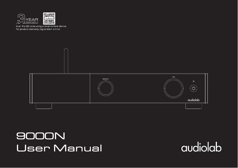 Page n°1 - Manuel utilisateur Audiolab 9000N
