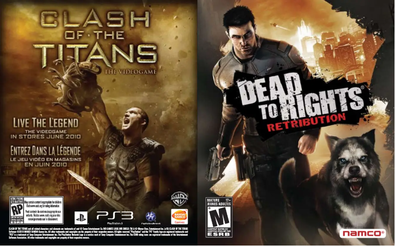 Image de la première page du manuel de l'appareil Ded to Rights - Retribution (PS3)