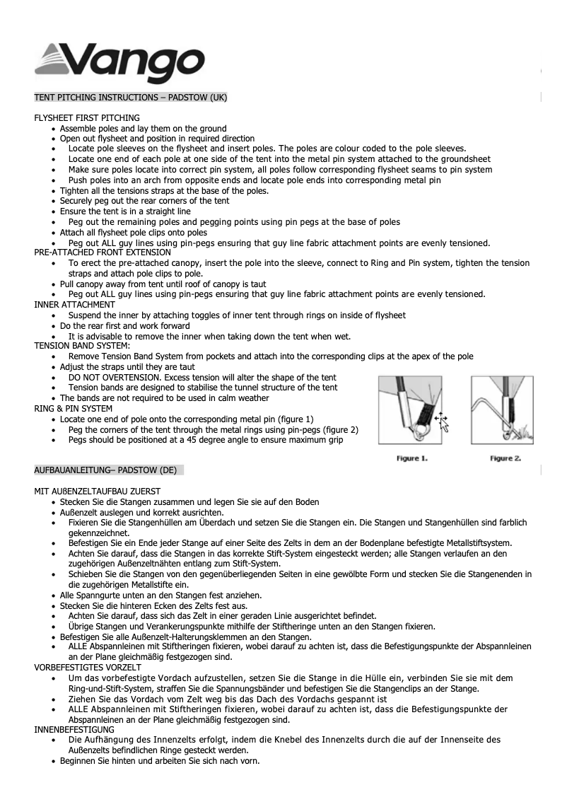 Imagen de la primera página del manual del dispositivo Padstow 500