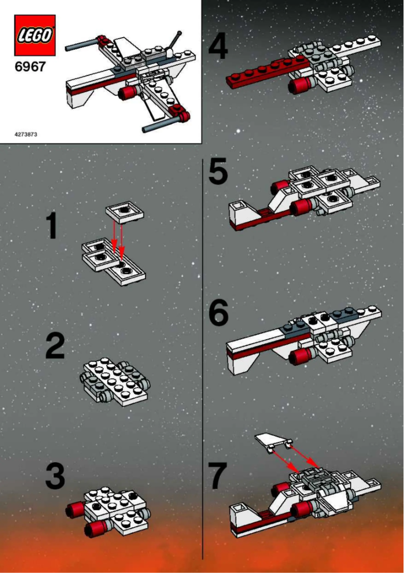 Page 1 de la notice Manuel utilisateur Lego Mini ARC Fighter