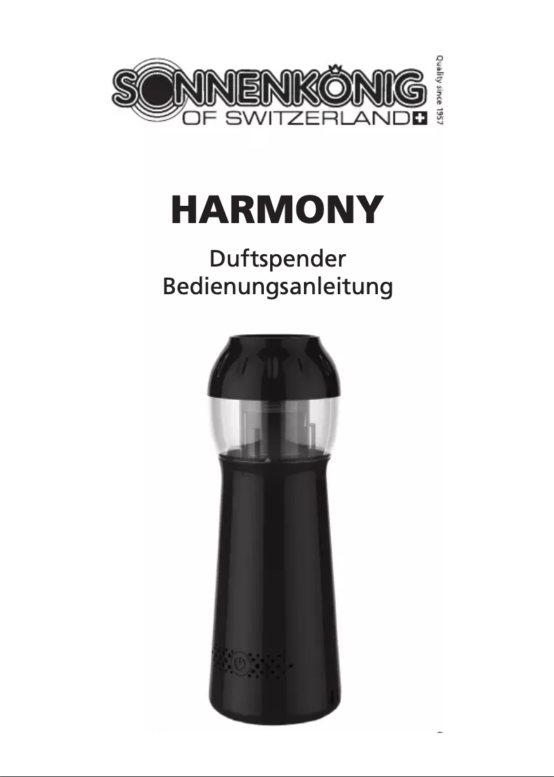 Image de la première page du manuel de l'appareil Harmony