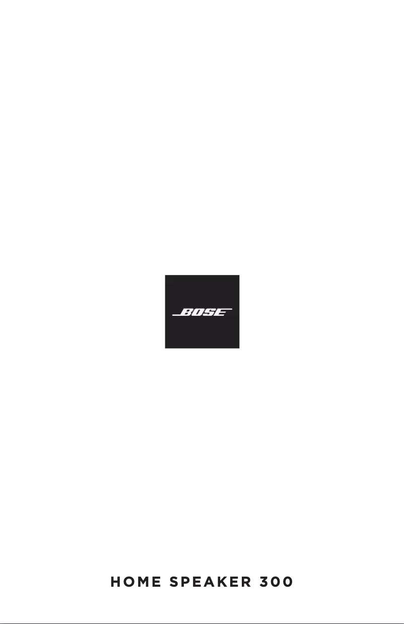 Page n°1 - Manuel utilisateur Bose Home Speaker 300