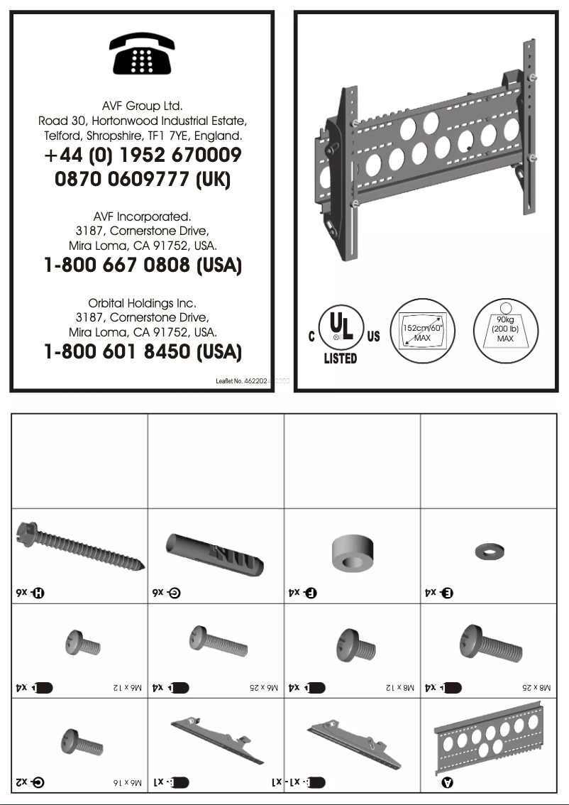 Page 1 de la notice Manuel utilisateur AVF LT001