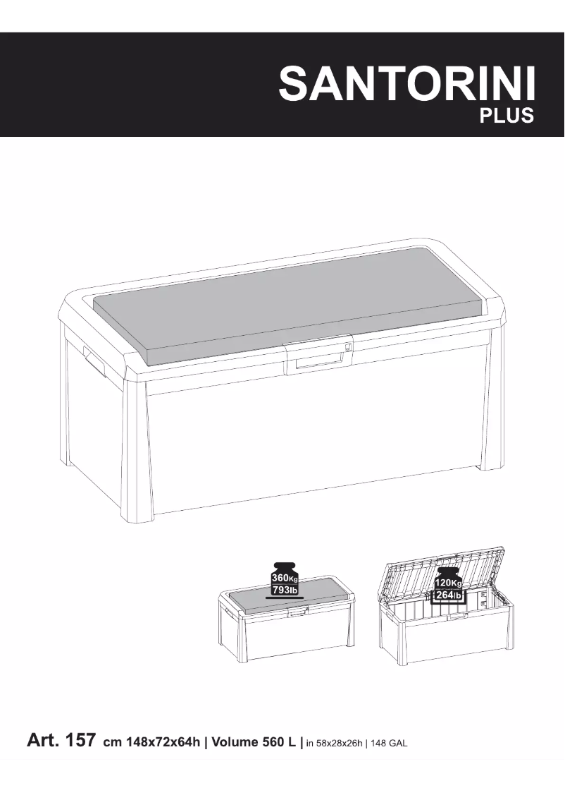 Image de la première page du manuel de l'appareil Santorini Plus