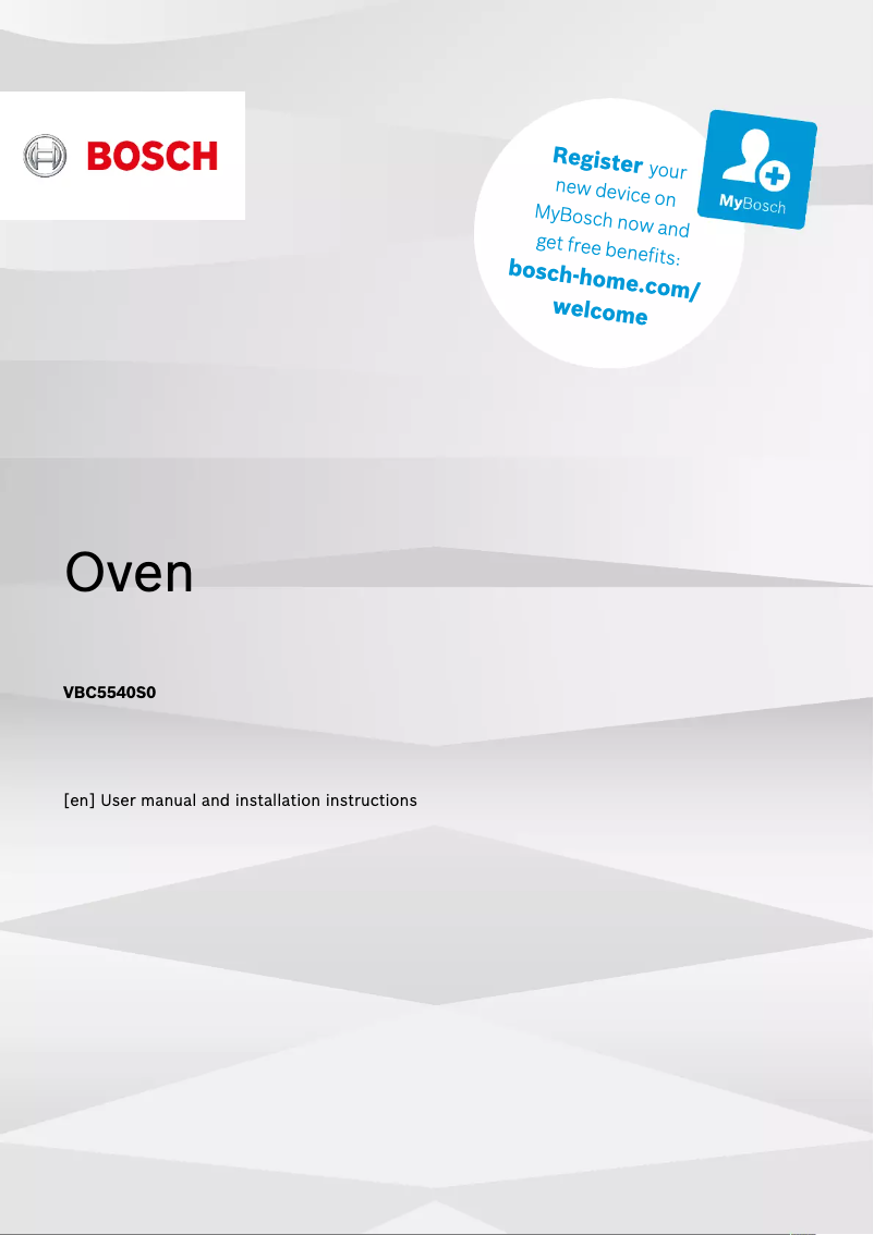 Page 1 de la notice Guide d'installation Bosch VBC5540S0