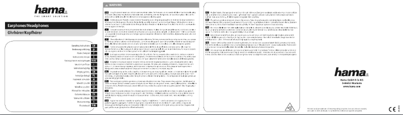 Page n°1 - Manuel utilisateur Hama HK-2103