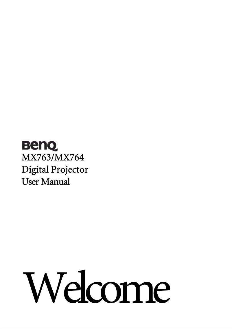 Page n°1 - Manuel utilisateur BenQ 9H.J4N77.13L