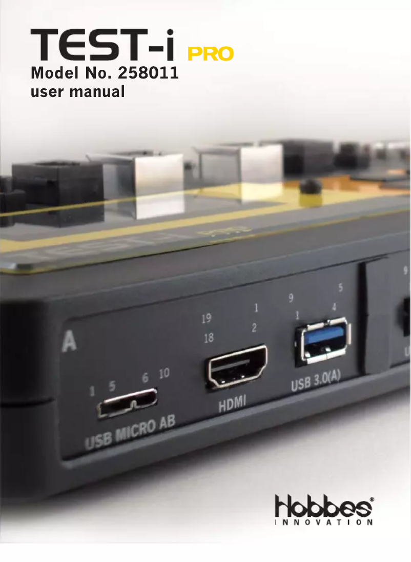 Image de la première page du manuel de l'appareil TEST-i Pro