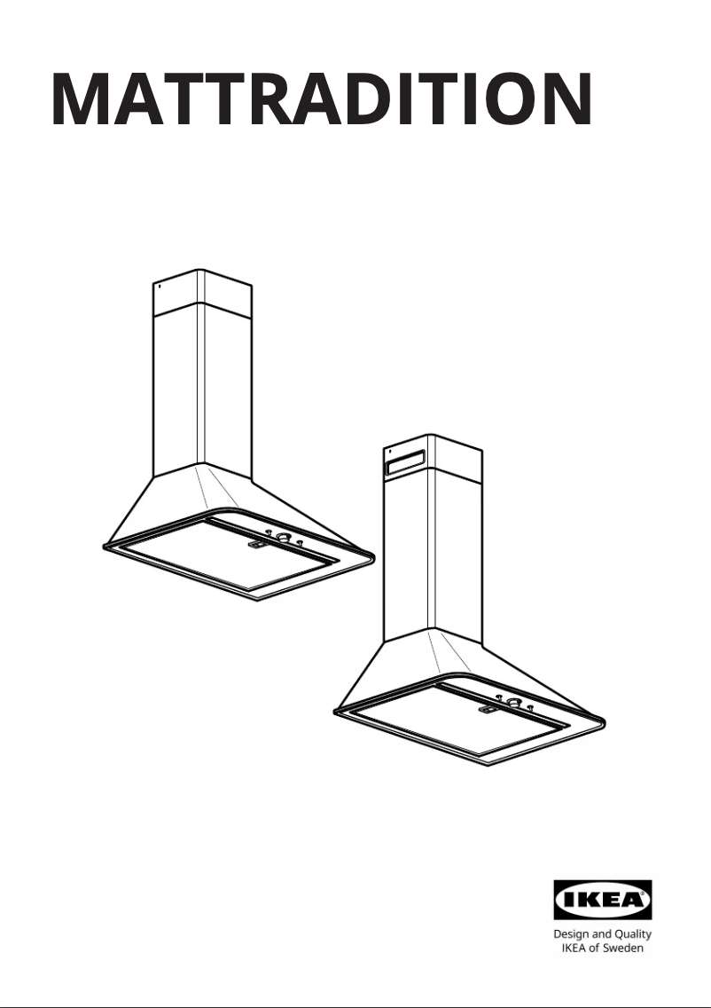 Page 1 de la notice Manuel utilisateur Ikea MATTRADITION 503.923.31