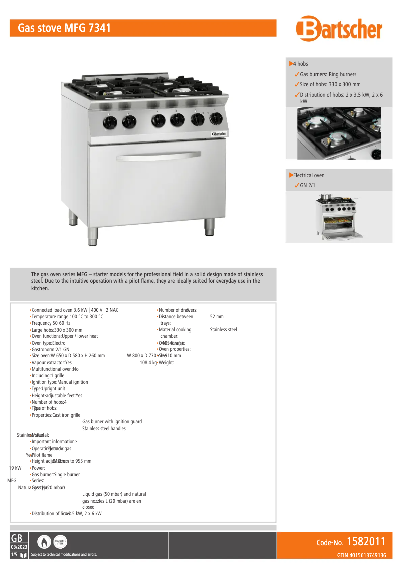 Imagen de la primera página del manual del dispositivo MFG 7341