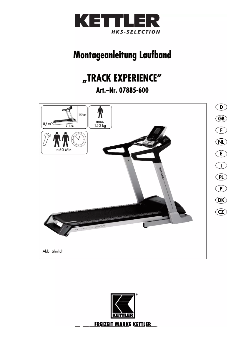 Página 1 del manual Manual de usuario Kettler Track Experience