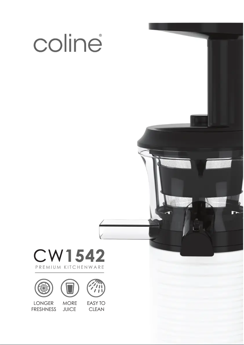 Imagen de la primera página del manual del dispositivo CW1542