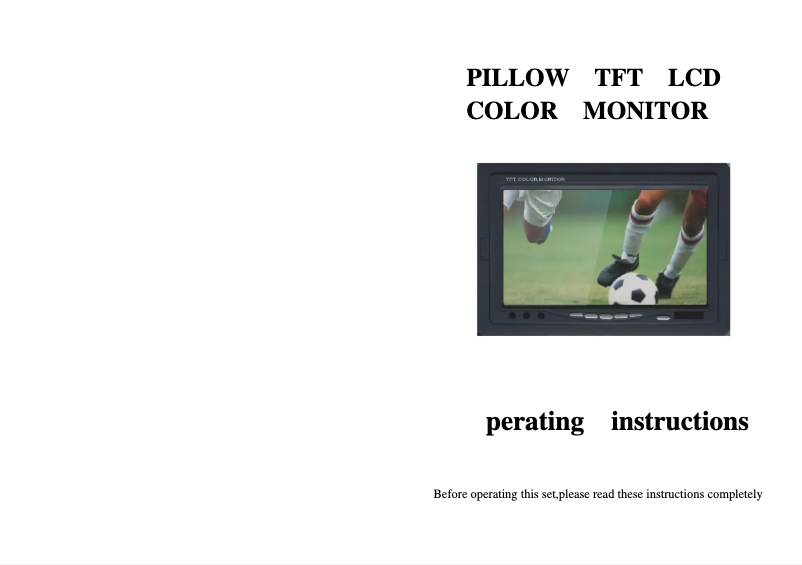 Page 1 de la notice Manuel utilisateur Epcom BMG7030W