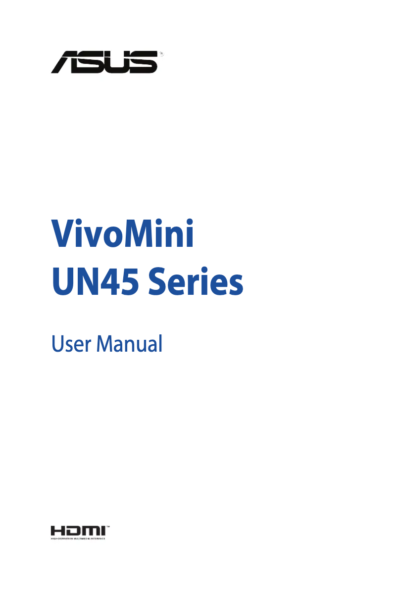 Page n°1 - Manuel utilisateur Asus VivoMini UN45H
