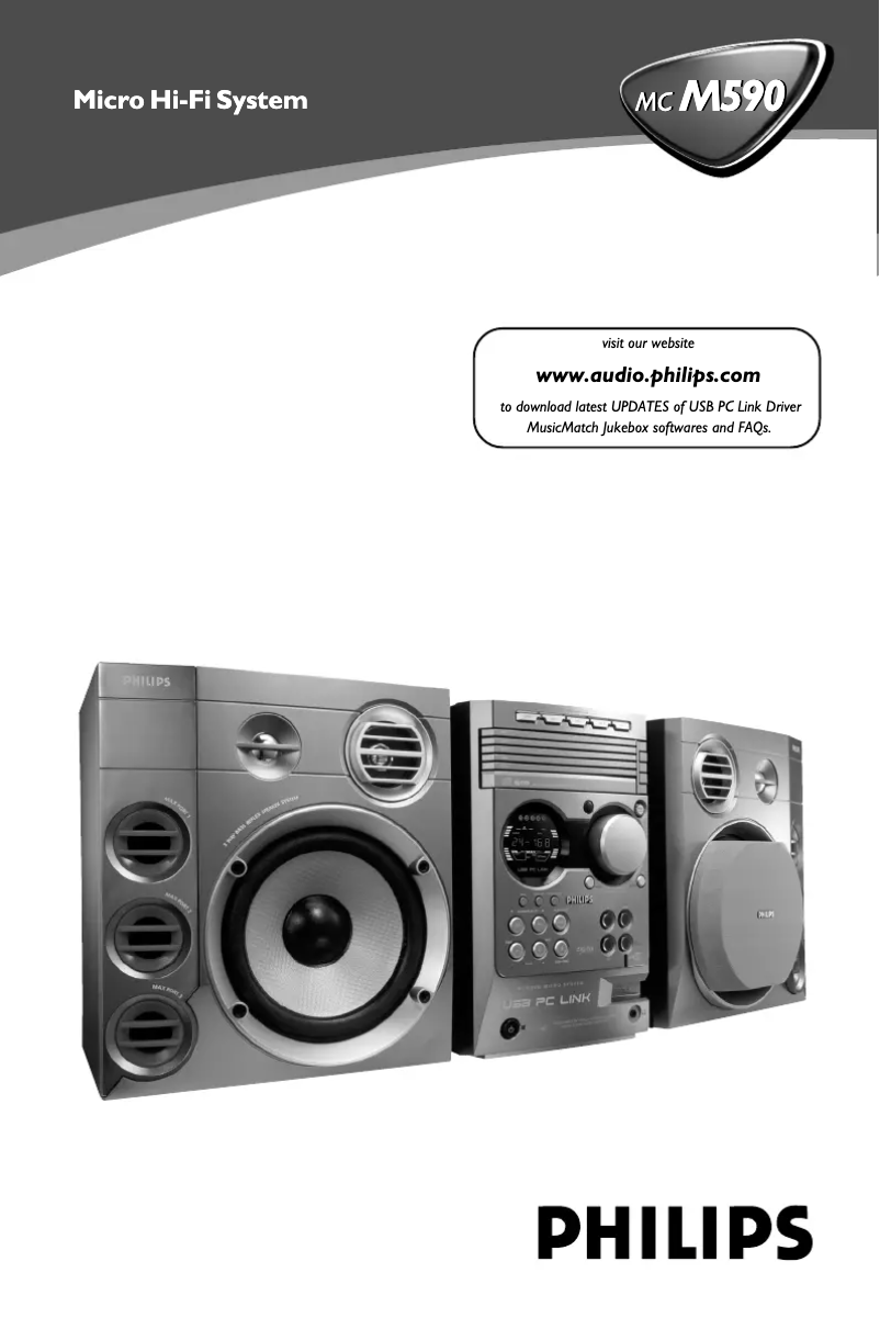 Page n°1 - Manuel utilisateur Philips MCM590