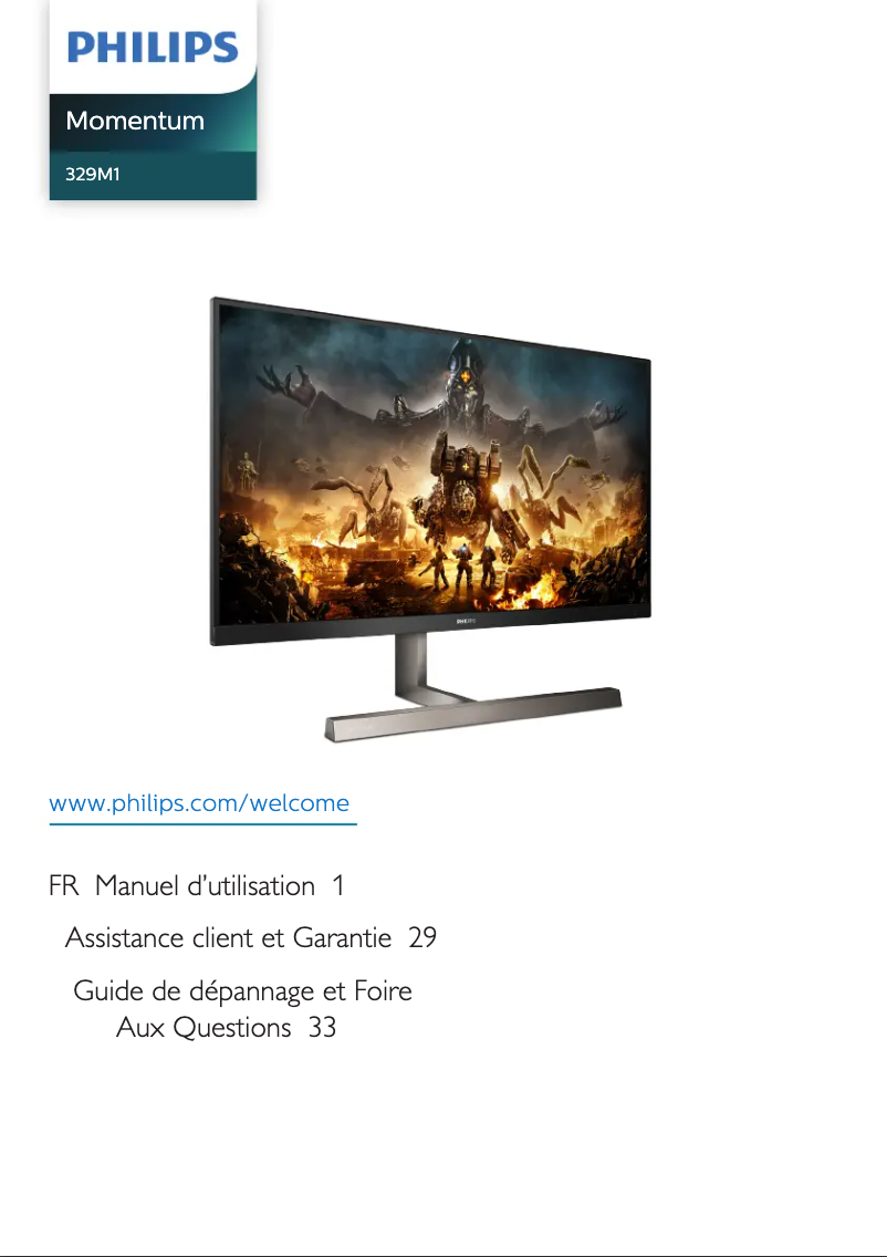 Imagen de la primera página del manual del dispositivo 329M1RV